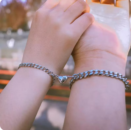 Magnetic Heart Couple Bracelets