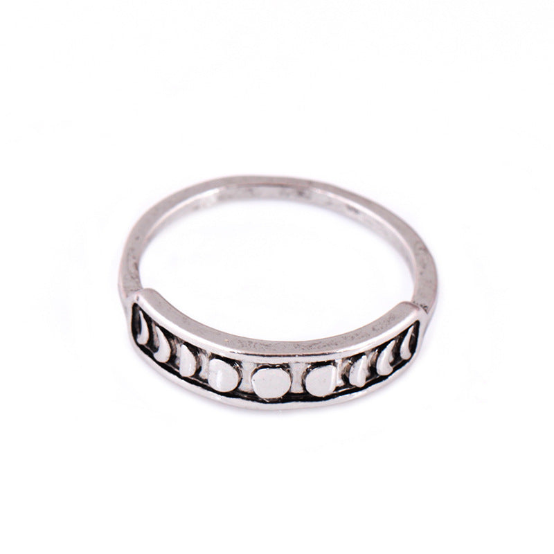 Lunar Eclipse Ring - Moon Phase Jewelry