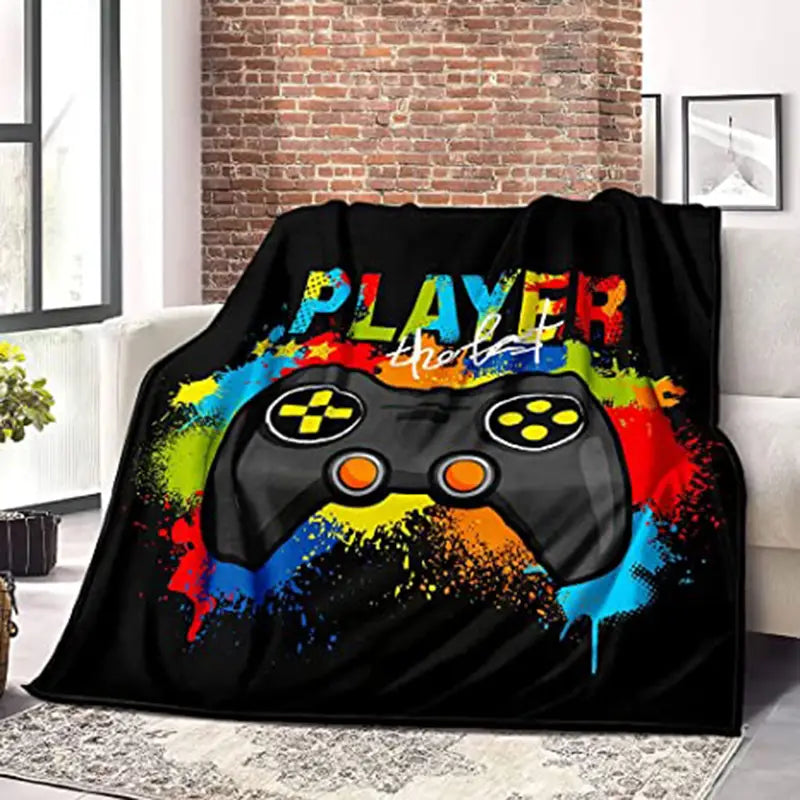 Gamer Flannel Throw Blanket