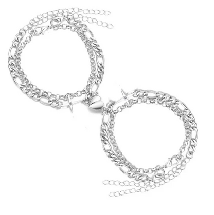 Magnetic Heart Couple Bracelets