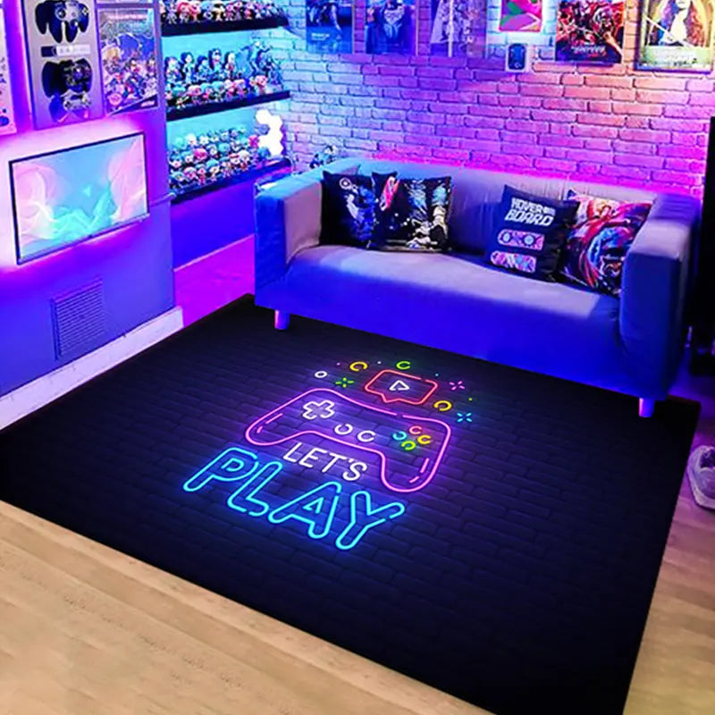 Neon Gamer Floor Mat