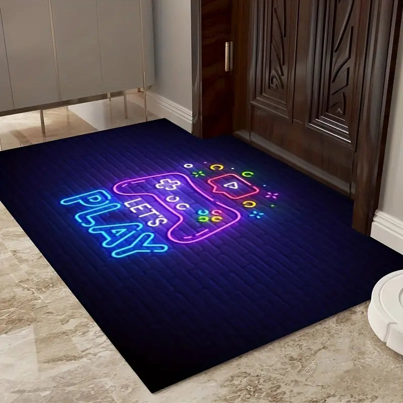 Neon Gamer Floor Mat