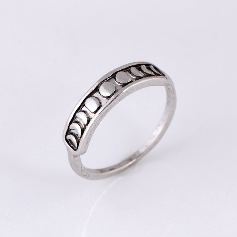 Lunar Eclipse Ring - Moon Phase Jewelry