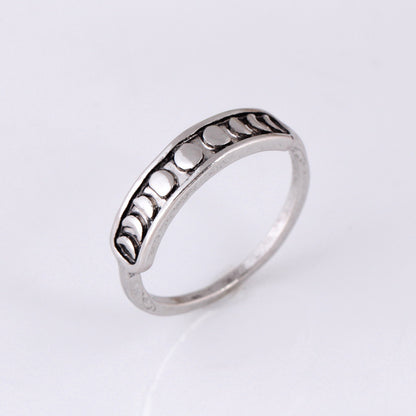 Lunar Eclipse Ring - Moon Phase Jewelry