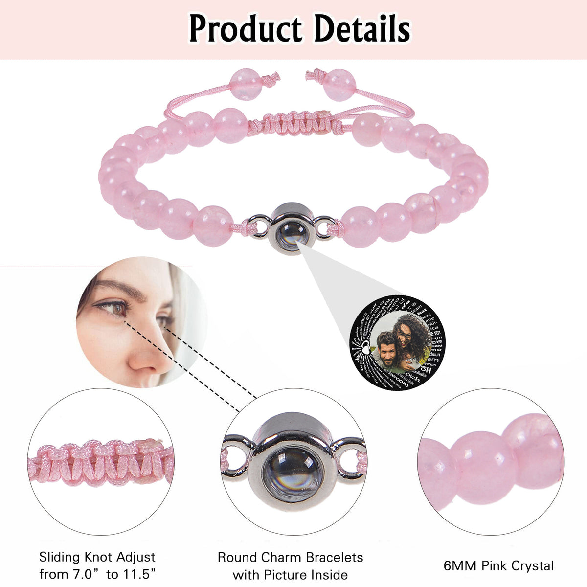 Custom Photo Projection Bracelet