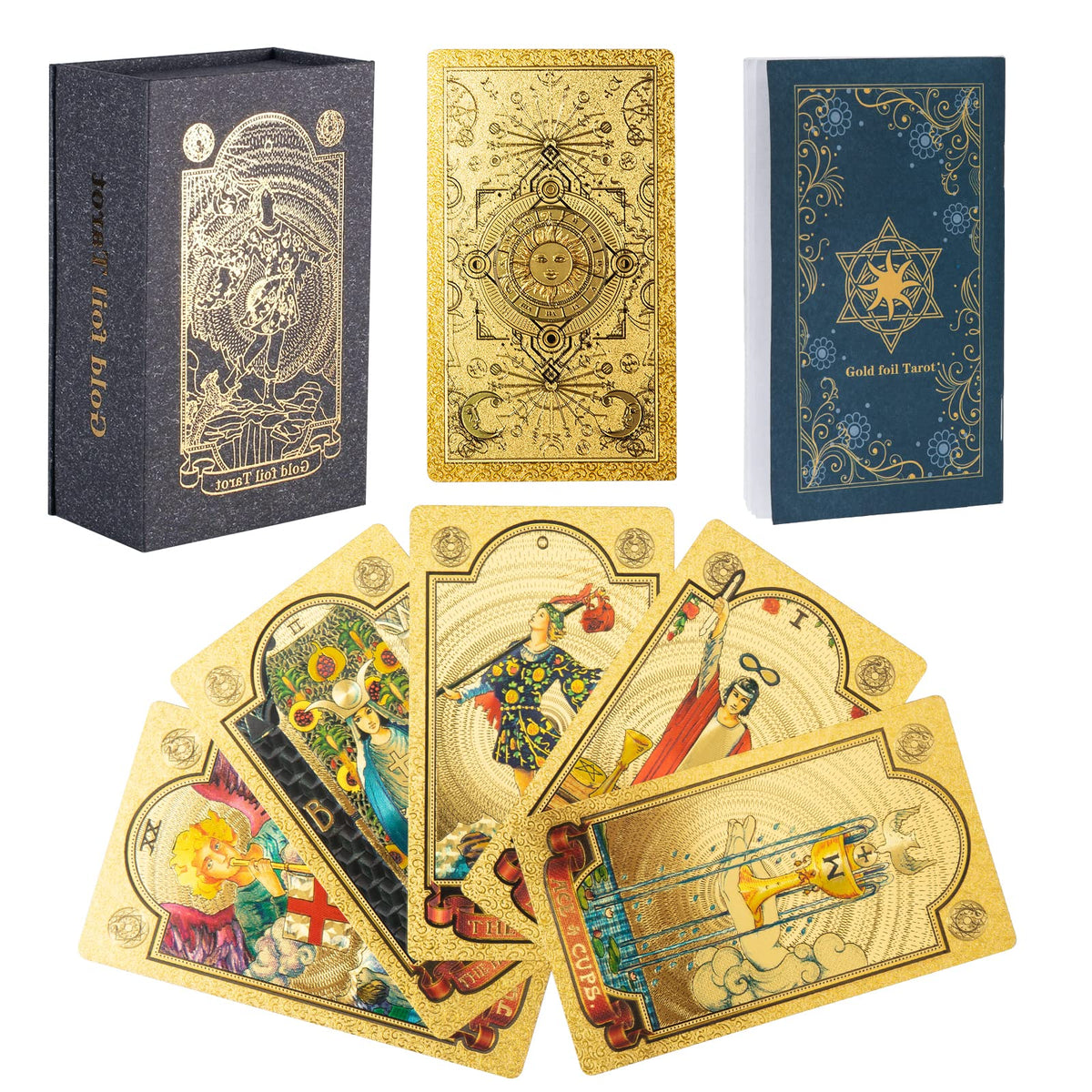 Gold Sun Holographic Tarot