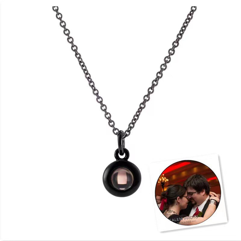 Custom Photo Projection Necklace in 100 Languages