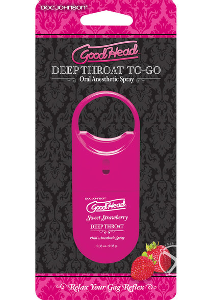 GoodHead Deep Throat To Go Oral Spray Sweet Strawberry