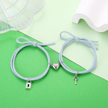 Magnetic Love Heart Attraction Couple Bracelets