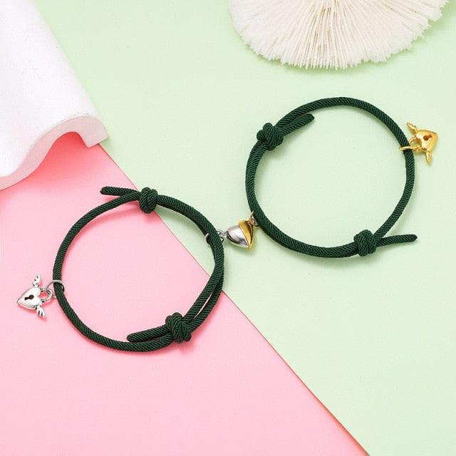 Magnetic Love Heart Attraction Couple Bracelets