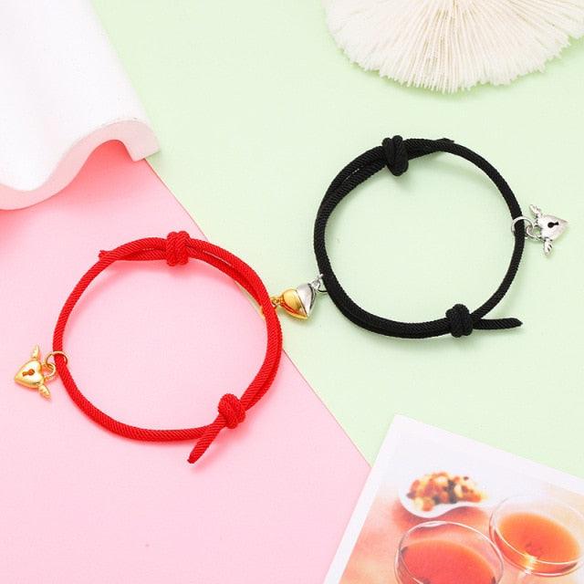Magnetic Love Heart Attraction Couple Bracelets