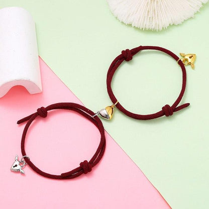 Magnetic Love Heart Attraction Couple Bracelets
