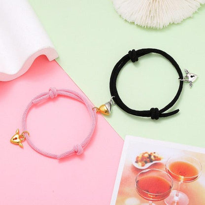 Magnetic Love Heart Attraction Couple Bracelets