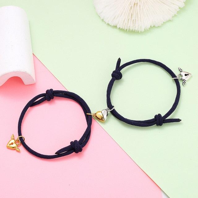 Magnetic Love Heart Attraction Couple Bracelets