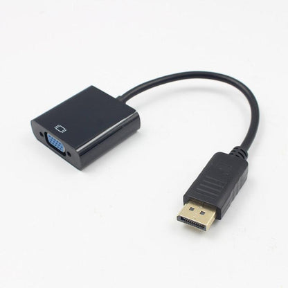DP to VGA Video Adapter 1080p Thunderbolt DP to VGA Cables Compatible with Computer, Desktop, Laptop, PC, Monitor, Projector,