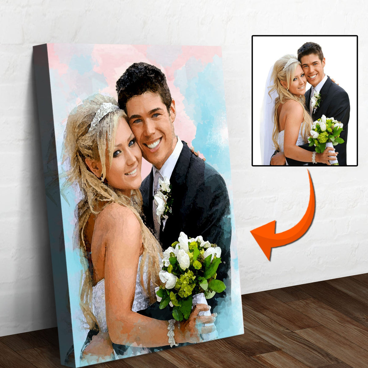 Couple Watercolor Sign II